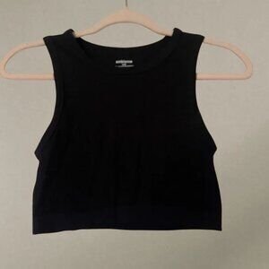 ribbed black tank